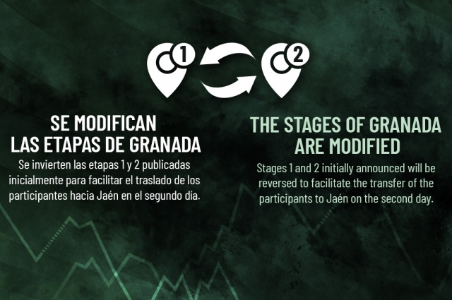 SE MODIFICAN LAS ETAPAS DE GRANADA